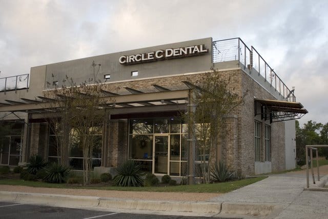 Exterior of the building, located next door to Starbucks.